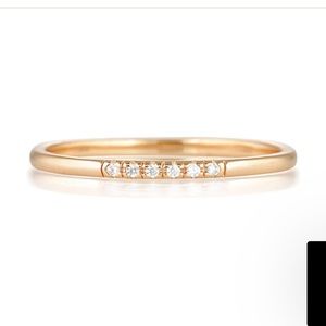 The Silver Collective rose gold ring (size 8)